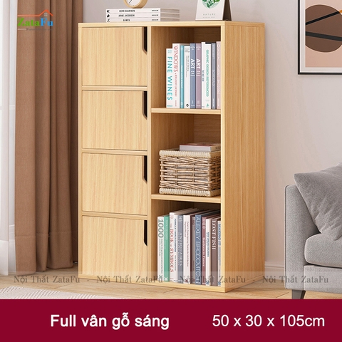 Tủ Kệ Để Sách Gỗ Trang Trí TUTT-15