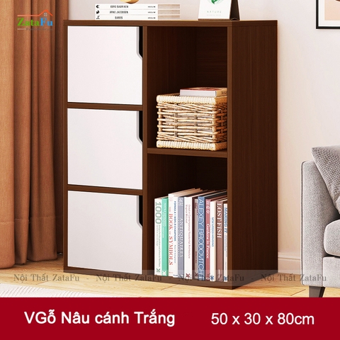 Tủ Kệ Để Sách Gỗ Trang Trí TUTT-15