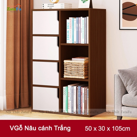 Tủ Kệ Để Sách Gỗ Trang Trí TUTT-15