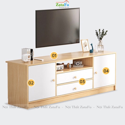 Tủ tivi gỗ đơn giản KTV-06