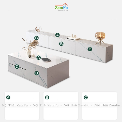 Tủ tivi trang trí phòng khách hiện đại KTV-04