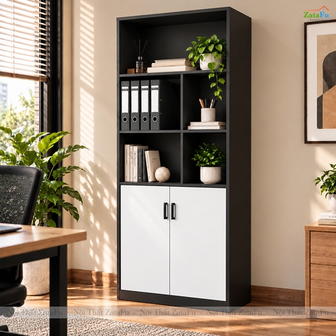 Tủ Trang Trí Tủ Đựng Tài Liệu Hiện Đại Để Phòng Làm Việc Nhiều Ngăn Chứa TUTT-72 ZataFu