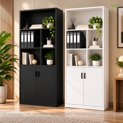 Tủ Trang Trí Tủ Đựng Tài Liệu Hiện Đại Để Phòng Làm Việc Nhiều Ngăn Chứa TUTT-72 ZataFu