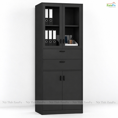 Tủ Trang Trí Tủ Đựng Tài Liệu Hiện Đại Có Kính Để Phòng Làm Việc Nhiều Ngăn TUTT-73 ZataFu