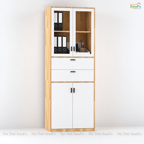 Tủ Trang Trí Tủ Đựng Tài Liệu Hiện Đại Có Kính Để Phòng Làm Việc Nhiều Ngăn TUTT-73 ZataFu