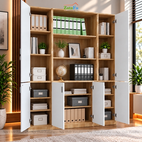 Tủ Trang Trí Tủ Đựng Tài Liệu Hiện Đại Kích Thước Lớn Có Khóa TUTT-77 ZataFu