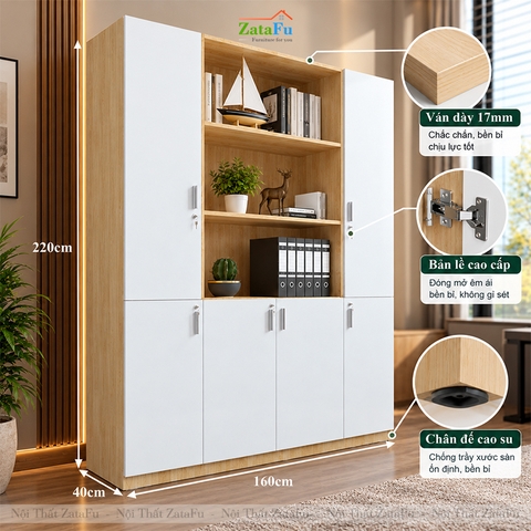 Tủ Trang Trí Tủ Đựng Tài Liệu Hiện Đại Kích Thước Lớn Có Khóa TUTT-77 ZataFu