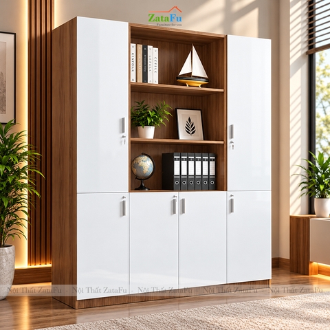 Tủ Trang Trí Tủ Đựng Tài Liệu Hiện Đại Kích Thước Lớn Có Khóa TUTT-77 ZataFu