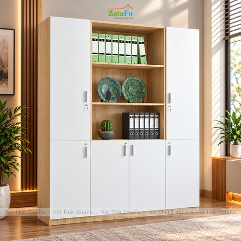 Tủ Trang Trí Tủ Đựng Tài Liệu Hiện Đại Kích Thước Lớn Có Khóa TUTT-77 ZataFu