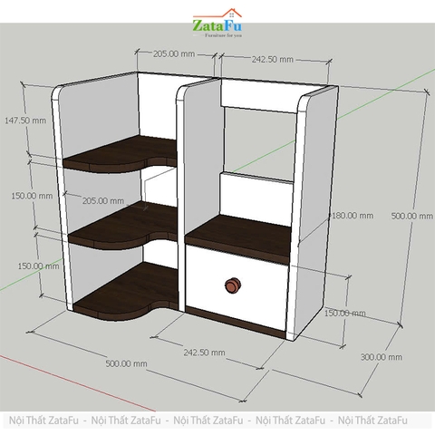 Kệ Sách Để Bàn Học Bàn Làm Việc, Để Hồ Sơ Tài Liệu Đang Năng KTT-139 ZataFu