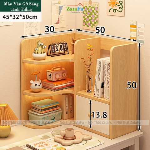 Kệ Sách Để Bàn Học Bàn Làm Việc, Để Hồ Sơ Tài Liệu Đang Năng KTT-139 ZataFu