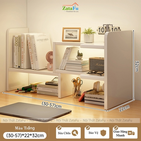 Kệ Để Bàn Làm Việc Bàn Học Đa Năng, Có Ngăn Kéo Bo Cong Thẩm Mỹ KTT-140 ZataFu