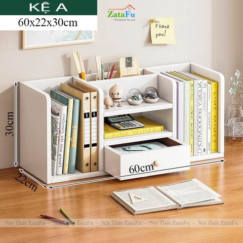 Kệ Sách Để Bàn, Kệ Đựng Đồ Hồ Sơ Tài Liệu Đa Năng KTT-136 ZataFu