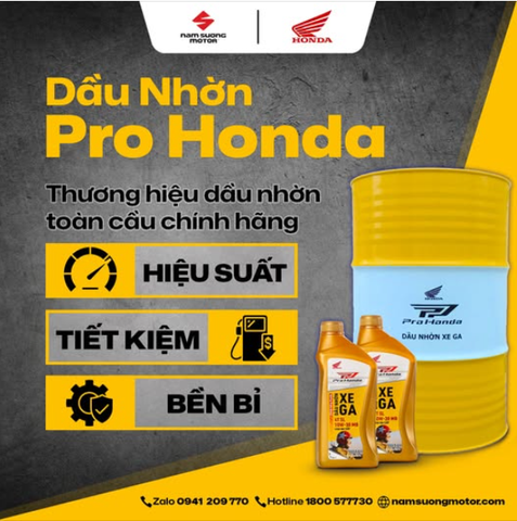 🔥 DẦU NHỚT PRO HONDA – CHÍNH HÃNG TOÀN CẦU, CHẤT LƯỢNG VƯỢT TRỘI 🔥