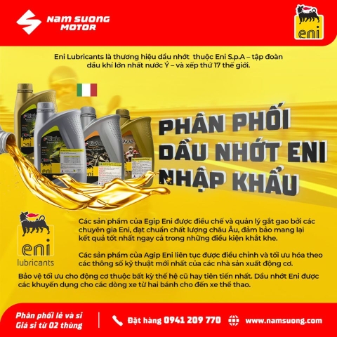 Nam Sương Motor phân phối sỉ và lẻ 𝐝𝐚̂̀𝐮 𝐧𝐡𝐨̛́𝐭 𝐄𝐍𝐈 𝐯𝐨̛́𝐢 𝐜𝐡𝐢́𝐧𝐡 𝐬𝐚́𝐜𝐡 𝐠𝐢𝐚́ 𝐭𝐨̂́𝐭 𝐧𝐡𝐚̂́𝐭 𝐭𝐡𝐢̣ 𝐭𝐫𝐮̛𝐨̛̀𝐧𝐠.