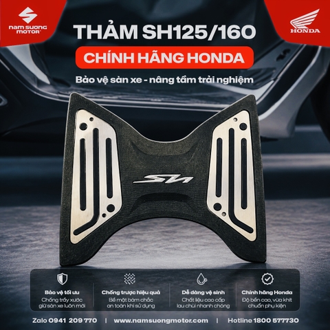 THẢM SH125/160i CHÍNH HÃNG HONDA – NHỎ GỌN NHƯNG KHÁC BIỆT RÕ RỆT!