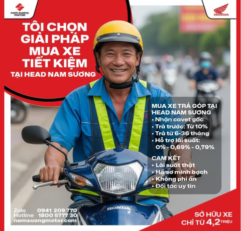TÔI CHỌN GIẢI PHÁP MUA XE TIẾT KIỆM TẠI HEAD NAM SƯƠNG