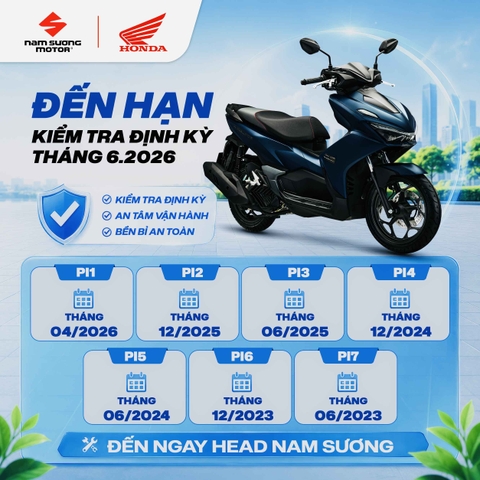 📆 Lưu ý lịch kiểm tra định kỳ trong tháng 6/2026!