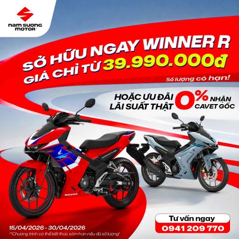 CHỐT DEAL NGAY   ≫ Rinh Winner R giá siêu tốt, số lượng có hạn!