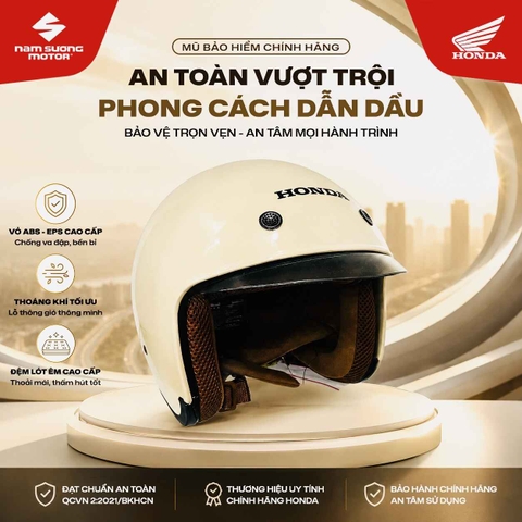 🪖 MŨ BẢO HIỂM HONDA CHÍNH HÃNG – AN TOÀN VƯỢT TRỘI, PHONG CÁCH DẪN ĐẦU!