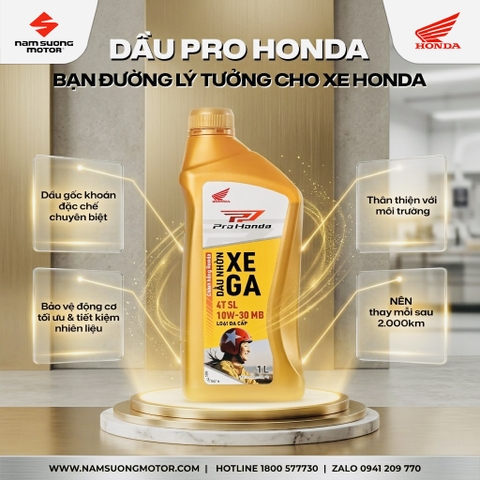 Tại sao nên chọn dầu nhớt Pro Honda?