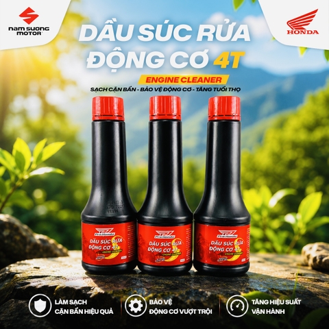 🌟 Sử dụng dầu súc rửa động cơ 4T!