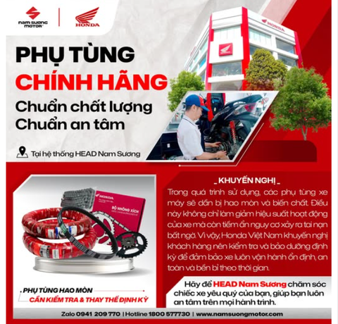 🔥BẠN CÓ BIẾT? – BẢO DƯỠNG XE ĐỊNH KỲ LÀ BÍ KÍP AN TOÀN CHO XE HONDA🔥