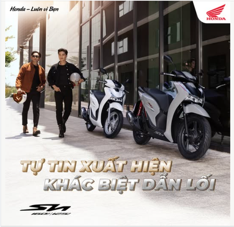 Tự tin xuất hiện, khác biệt dẫn lối cùng SH125i/160i