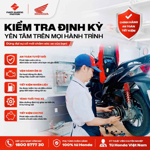 Muốn xe bền tốt, hãy đem xe đi kiểm tra định kỳ đúng hạn!