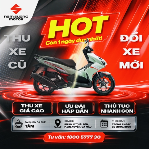 🚨 Chỉ còn 1 ngày để tham gia sự kiện [THU XE CŨ - ĐỔI XE MỚI] xem ngay thông tin để không bỏ lỡ!