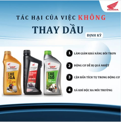 🛵 Tác hại khôn lường khi không thay dầu nhớt định kỳ cho xe máy