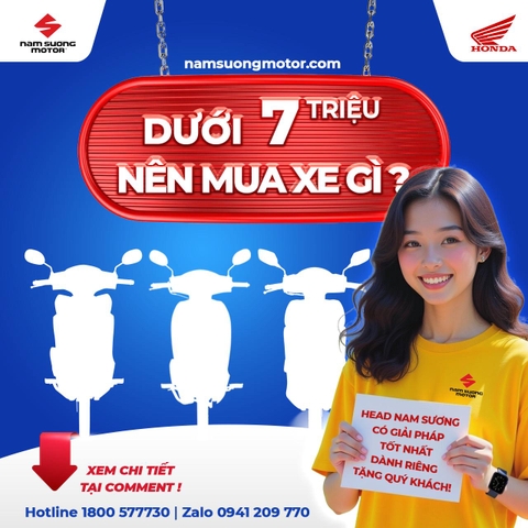 DƯỚI 7 triệu NÊN MUA XE GÌ?