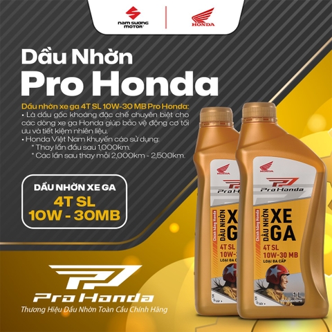 PRO HONDA - BẢO VỆ ĐỘNG CƠ, TIẾT KIỆM NHIÊN LIỆU