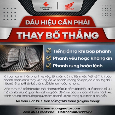 ⚠️ PHANH CÓ DẤU HIỆU LẠ? ĐỪNG CHỜ ĐẾN KHI QUÁ MUỘN!