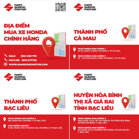 ĐẾN HỆ THỐNG NAM SƯƠNG MOTOR MUA XE CHÍNH HÃNG