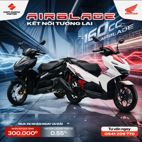 Mạnh mẽ, cá tính, đậm chất dẫn đầu - Air Blade 160cc!