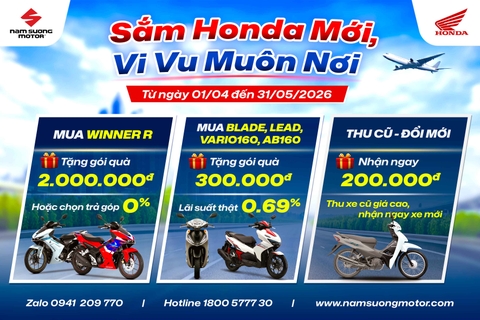 🎁 SẮM HONDA MỚI – VI VU MUÔN NƠI 🎁