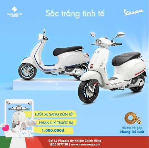 Vivu đón tết cùng Sắc Trắng Tinh Tế với Primavera và Sprint.