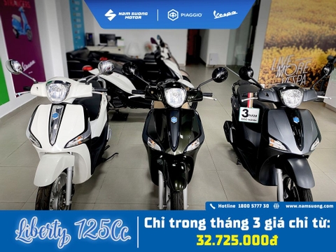 Khuyến mãi vàng trong tháng 3 - Giảm giá xe Liberty 125 ABS đến 30%