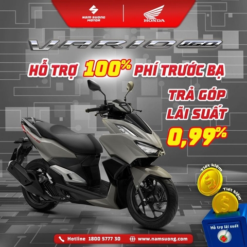 VARIO 160 - Diện mạo xe bề thế mạnh mẽ mang tới hình ảnh trẻ trung độc đáo, nổi bật dưới mọi góc nhìn.