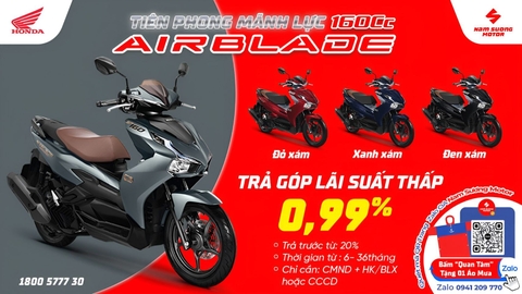 🎉 Thăng hoa cùng Honda Airblade 160cc - Sức mạnh đầy cảm hứng