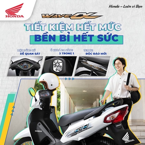 Wave Alpha thế hệ mới: Tiết kiệm hết mức, bền bỉ hết sức!