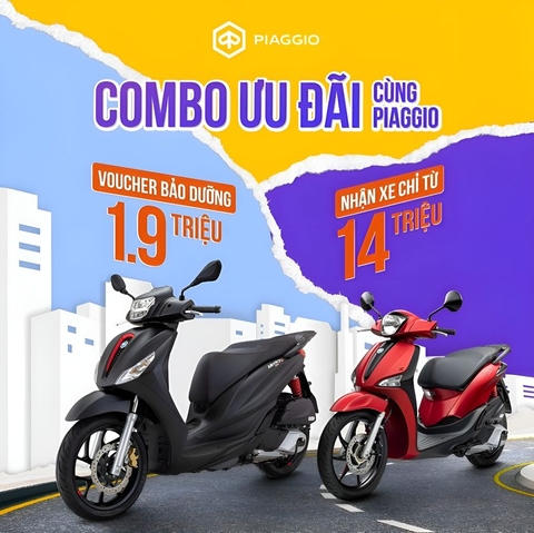 🎁  ​​​​​​​COMBO ƯU ĐÃI CÙNG PIAGGIO ​NAM SƯƠNG