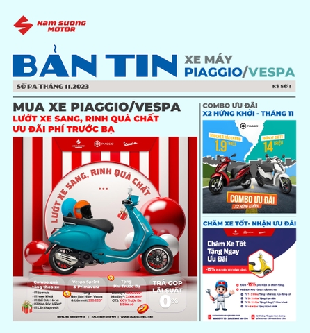 📝BẢN TIN XE MÁY PIAGGIO/VESPA - SỐ 01 Tháng 11.2023