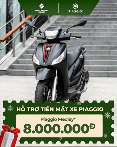 🎄GIÁNG SINH TƯNG BỪNG CÙNG PIAGGIO MEDLEY SĐẲNG CẤP ĐẦY CUỐN HÚT