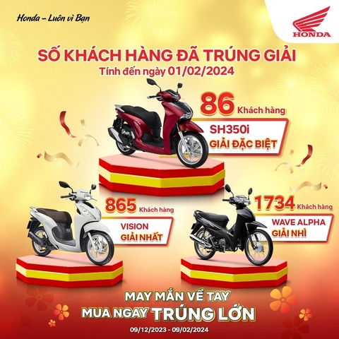 🙌CƠ HỘI CUỐI CÙNG ĐỂ ĐÓN TẾT LỚN CÙNG HONDA VIỆT NAM!