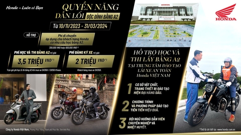 Hãy đến HEAD Nam Sương ngay vì chương trình khuyến mại đặc biệt “QUYỀN NĂNG DẪN LỐI, ĐỘC ĐỈNH BẰNG A2” của HVN vẫn tiếp tục diễn ra đến hết ngày 31/3/2024