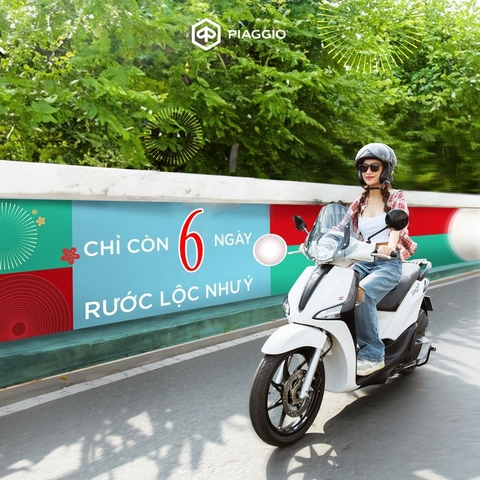 Rạng rỡ bước sang năm mới cùng Piaggio và nhận ngay VOUCHER mua sắm UrBox 3 TRIỆU đến hết 09.02.2024.