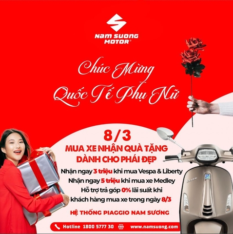 MỪNG NGÀY 8/3 VUI CÙNG VESPA 🌹