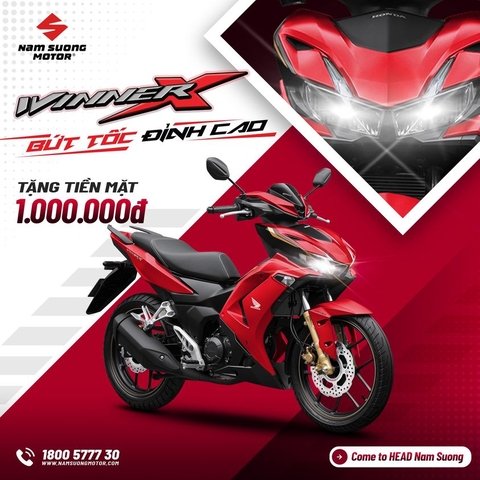Honda Winner X - Bức tốc đỉnh cao, vượt lên mọi giới hạn.